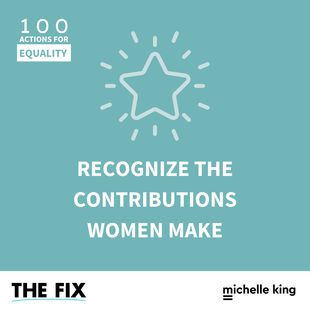 Recognize The Contributions Women Make