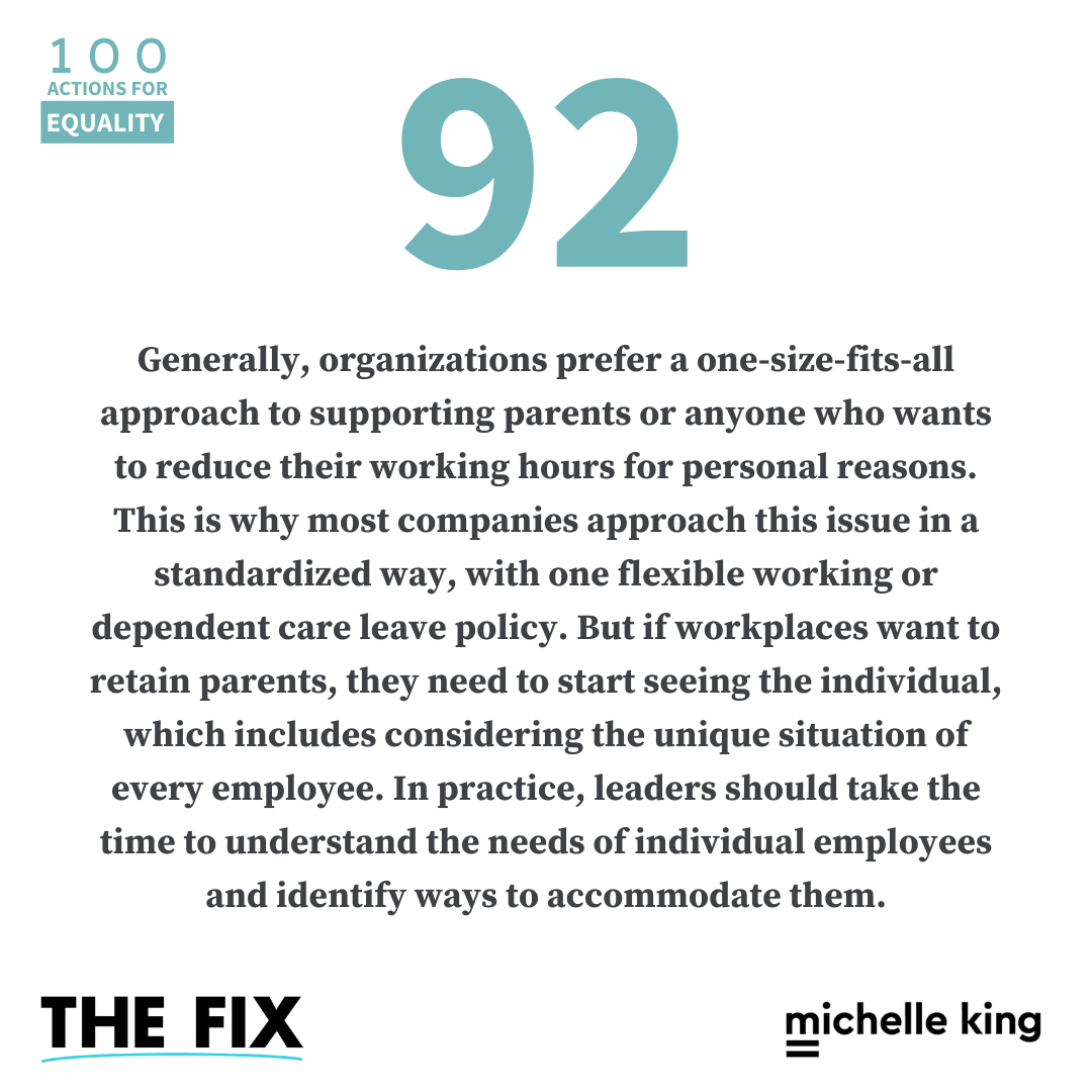 Ditch The One Size Fits All Approach For Working Parents