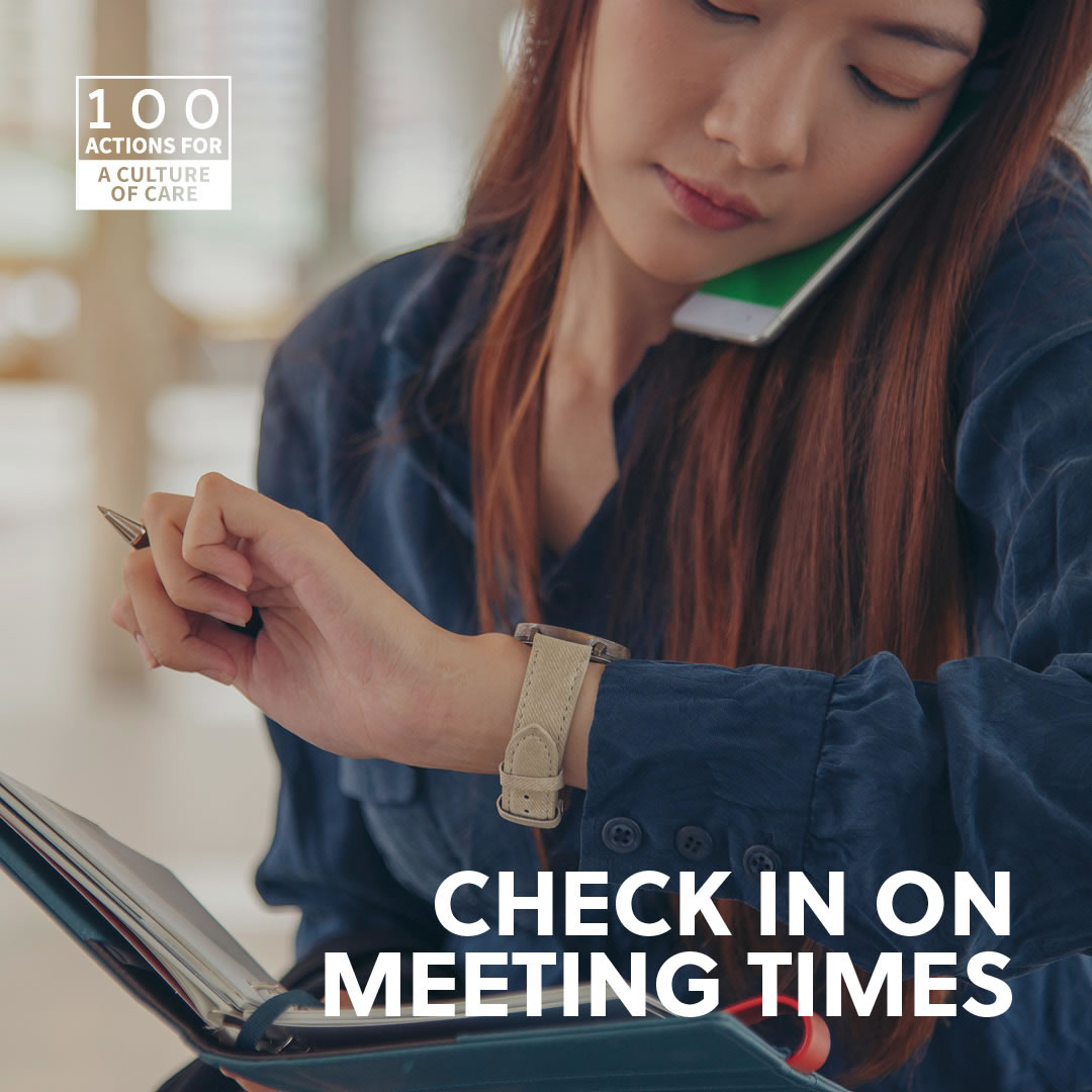 Check in on meeting times