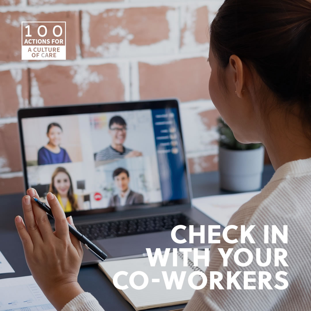 Check in with your co-workers