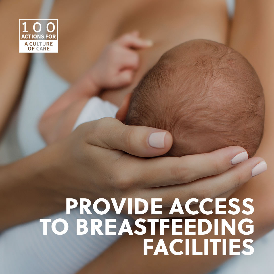 Provide access to breastfeeding facilities